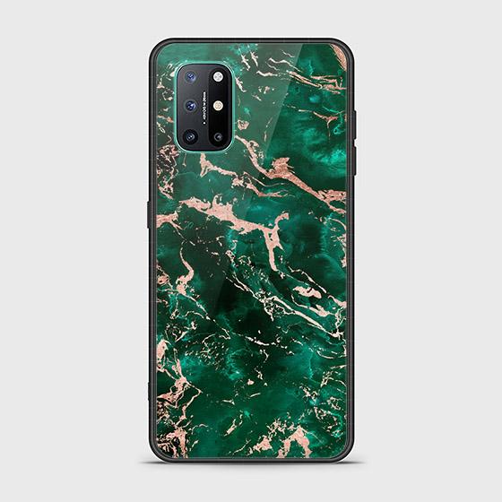 OnePlus 8T Cover - Colorful Marble Series - D39 - HQ Ultra Shine Premium Infinity Glass Soft Silicon Borders Case ( Fast Delivery )