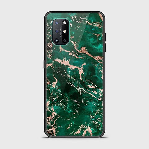 OnePlus 8T Cover - Colorful Marble Series - D39 - HQ Ultra Shine Premium Infinity Glass Soft Silicon Borders Case ( Fast Delivery )