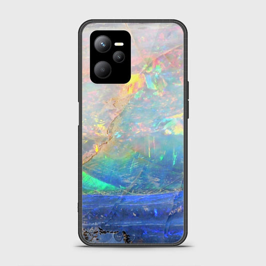 Realme V25 Cover- Colorful Marble Series - D32 - HQ Ultra Shine Premium Infinity Glass Soft Silicon Borders Case ( Fast Delivery )