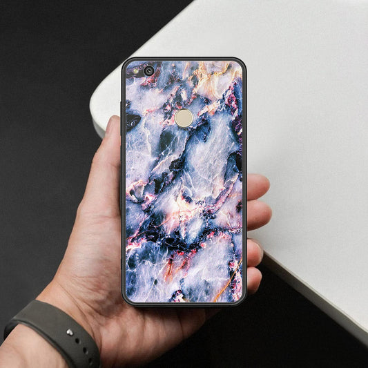 Huawei Honor 8 Lite Cover - Colorful Marble Series - HQ Ultra Shine Premium Infinity Glass Soft Silicon Borders Case