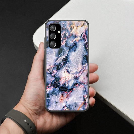 Samsung Galaxy A14 5G Cover - Colorful Marble Series - HQ Ultra Shine Premium Infinity Glass Soft Silicon Borders Case