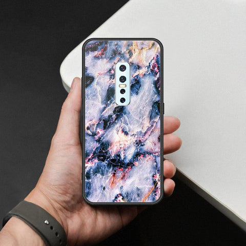 Vivo V17 Pro Cover - Colorful Marble Series - HQ Ultra Shine Premium Infinity Glass Soft Silicon Borders Case