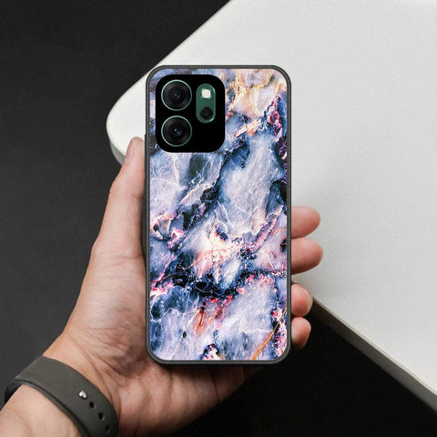 Oppo Reno 14F Cover - Colorful Marble Series - HQ Ultra Shine Premium Infinity Glass Soft Silicon Borders Case