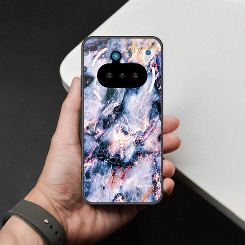 Nothing Phone 3a Cover - Colorful Marble Series - HQ Ultra Shine Premium Infinity Glass Soft Silicon Borders Case