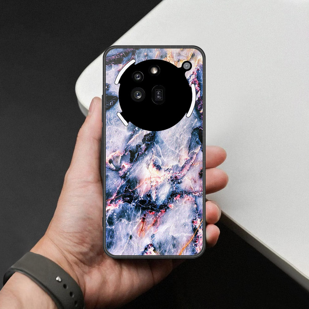Nothing Phone 3a Pro Cover - Colorful Marble Series - HQ Ultra Shine Premium Infinity Glass Soft Silicon Borders Case