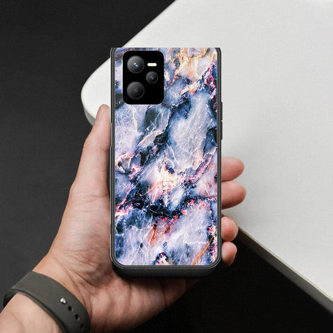 Realme Narzo 50A Prime Cover - Colorful Marble Series - HQ Ultra Shine Premium Infinity Glass Soft Silicon Borders Case