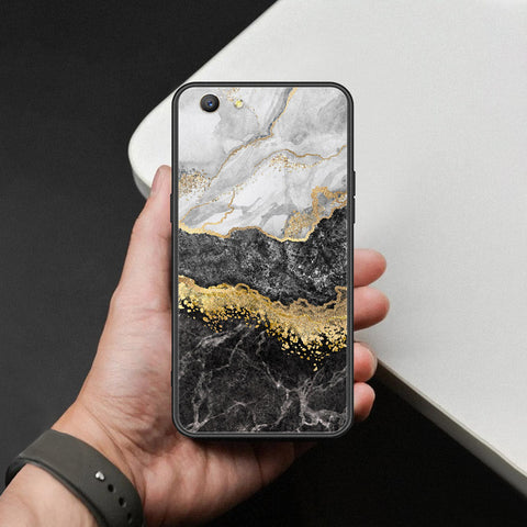Oppo F1S Cover - Colorful Marble Series - HQ Ultra Shine Premium Infinity Glass Soft Silicon Borders Case
