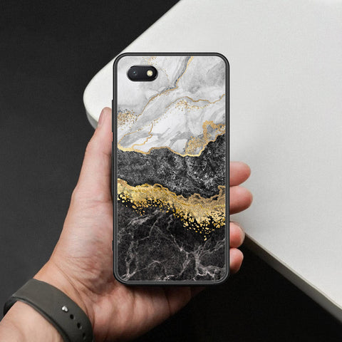 Huawei Y5 Prime 2018 Cover - Colorful Marble Series - HQ Ultra Shine Premium Infinity Glass Soft Silicon Borders Case