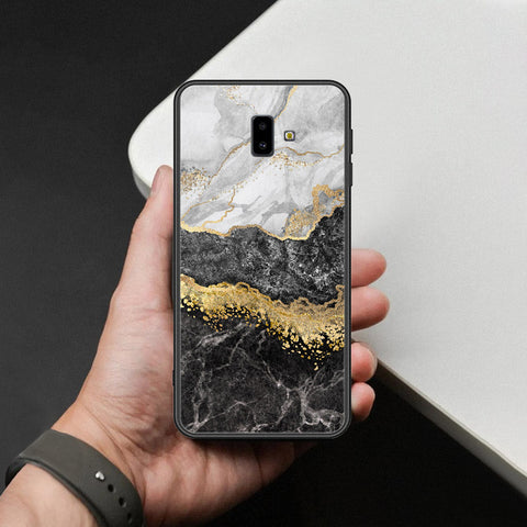 Samsung Galaxy J6 Plus 2018 Cover - Colorful Marble Series - HQ Ultra Shine Premium Infinity Glass Soft Silicon Borders Case