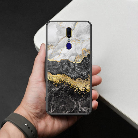 Oppo A9 / A9x Cover - Colorful Marble Series - HQ Ultra Shine Premium Infinity Glass Soft Silicon Borders Case