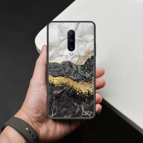 OnePlus 7 Pro Cover - Colorful Marble Series - HQ Ultra Shine Premium Infinity Glass Soft Silicon Borders Case
