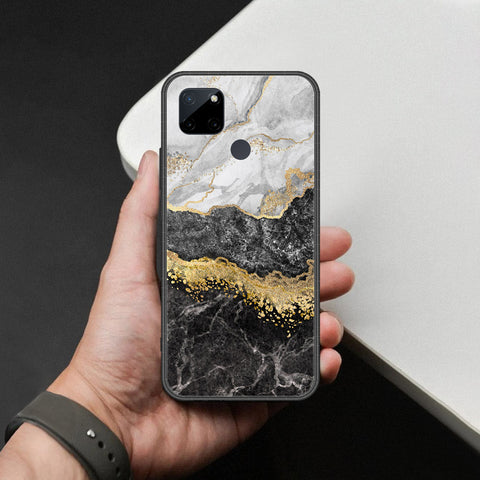 Realme C25Y Cover - Colorful Marble Series - HQ Ultra Shine Premium Infinity Glass Soft Silicon Borders Case