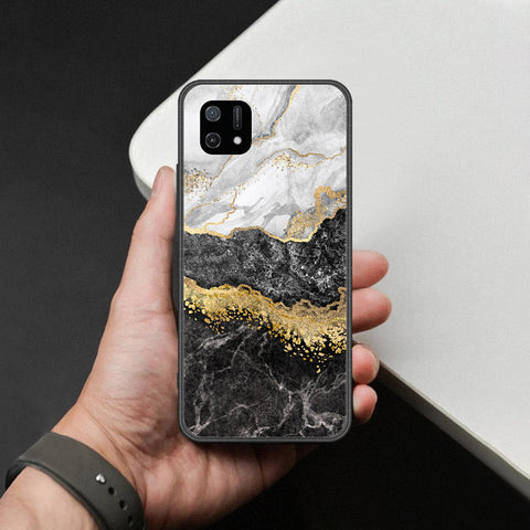 Oppo A16K Cover - Colorful Marble Series - HQ Ultra Shine Premium Infinity Glass Soft Silicon Borders Case
