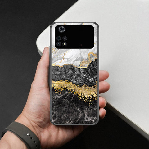Xiaomi Poco M4 Pro Cover - Colorful Marble Series - HQ Ultra Shine Premium Infinity Glass Soft Silicon Borders Case