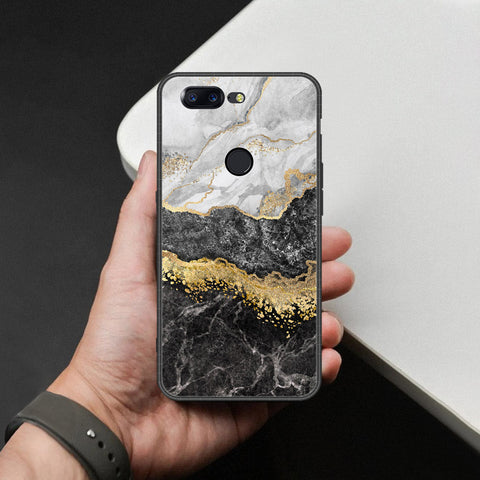 OnePlus 5T Cover - Colorful Marble Series - HQ Ultra Shine Premium Infinity Glass Soft Silicon Borders Case