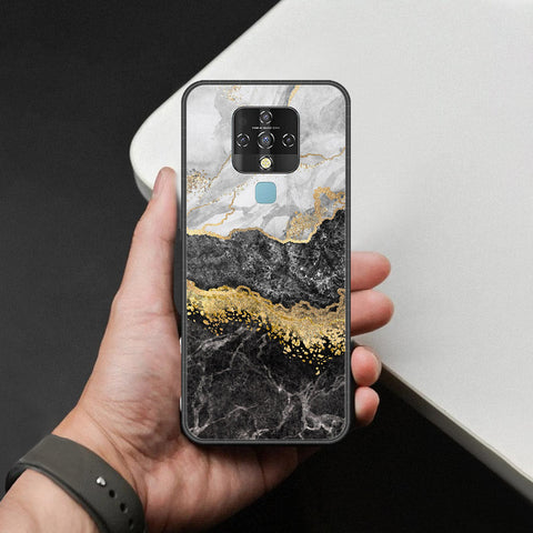Tecno Camon 16 Pro Cover - Colorful Marble Series - HQ Ultra Shine Premium Infinity Glass Soft Silicon Borders Case