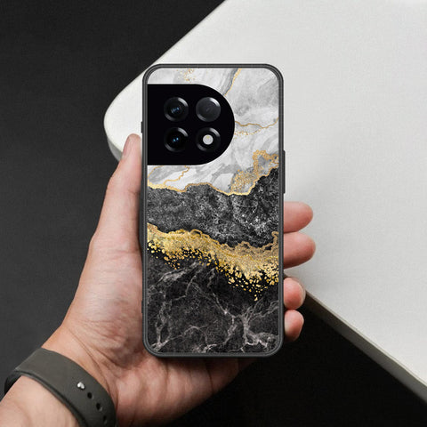 OnePlus 11R Cover - Colorful Marble Series - HQ Ultra Shine Premium Infinity Glass Soft Silicon Borders Case