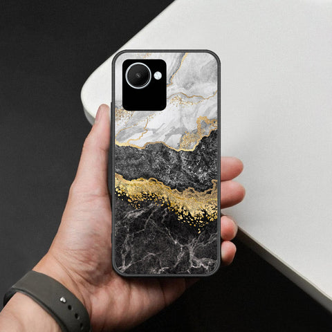 Realme C30 Cover - Colorful Marble Series - HQ Ultra Shine Premium Infinity Glass Soft Silicon Borders Case