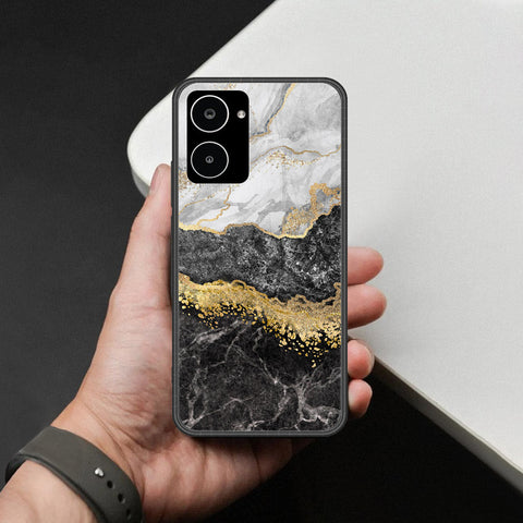 Realme 10 Cover - Colorful Marble Series - HQ Ultra Shine Premium Infinity Glass Soft Silicon Borders Case