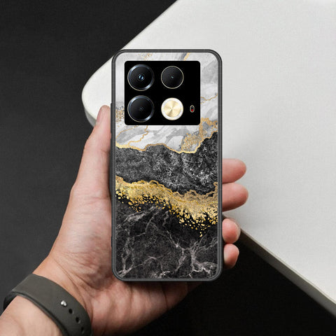 Infinix Note 40 Cover - Colorful Marble Series - HQ Ultra Shine Premium Infinity Glass Soft Silicon Borders Case
