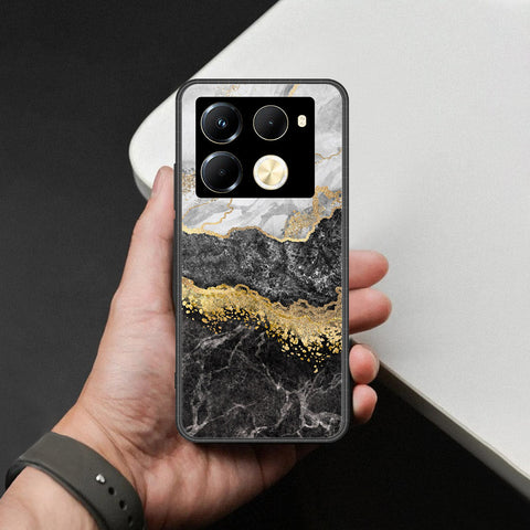 Infinix Note 40 Pro Cover - Colorful Marble Series - HQ Ultra Shine Premium Infinity Glass Soft Silicon Borders Case