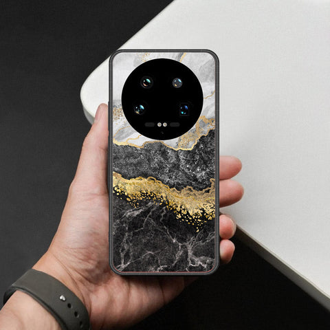 Xiaomi 14 Ultra Cover - Colorful Marble Series - HQ Ultra Shine Premium Infinity Glass Soft Silicon Borders Case