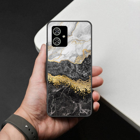 Motorola Moto G54 Cover - Colorful Marble Series - HQ Ultra Shine Premium Infinity Glass Soft Silicon Borders Case