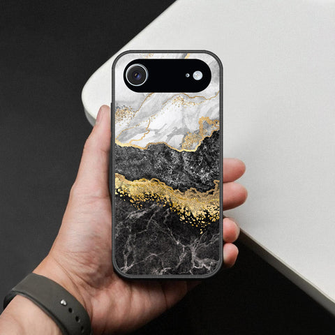 iPhone 17 Air - Colorful Marble Series - HQ Ultra Shine Premium Infinity Glass Soft Silicon Borders Case
