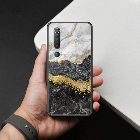 Xiaomi Mi 10 Cover - Colorful Marble Series - HQ Ultra Shine Premium Infinity Glass Soft Silicon Borders Case