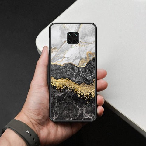 Xiaomi Redmi Note 9 Pro Cover - Colorful Marble Series - HQ Ultra Shine Premium Infinity Glass Soft Silicon Borders Case