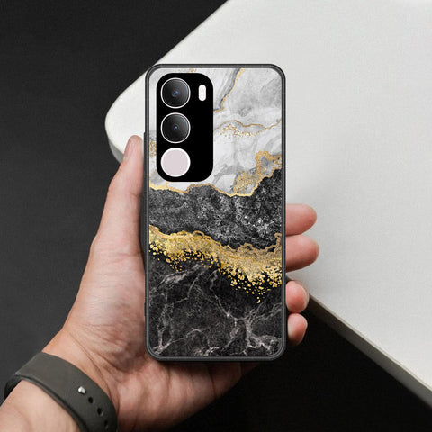 Vivo Y29 5G Cover - Colorful Marble Series - HQ Ultra Shine Premium Infinity Glass Soft Silicon Borders Case