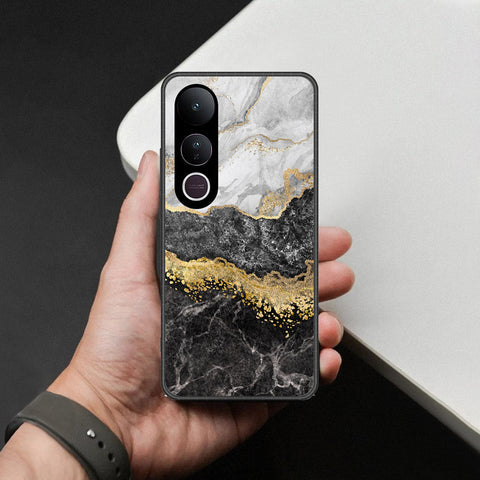 Vivo V50 Lite Cover - Colorful Marble Series - HQ Ultra Shine Premium Infinity Glass Soft Silicon Borders Case