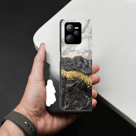 Realme Narzo 50A Prime Cover - Colorful Marble Series - HQ Ultra Shine Premium Infinity Glass Soft Silicon Borders Case
