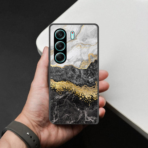 Tecno Camon 40 Pro Cover - Colorful Marble Series - HQ Ultra Shine Premium Infinity Glass Soft Silicon Borders Case
