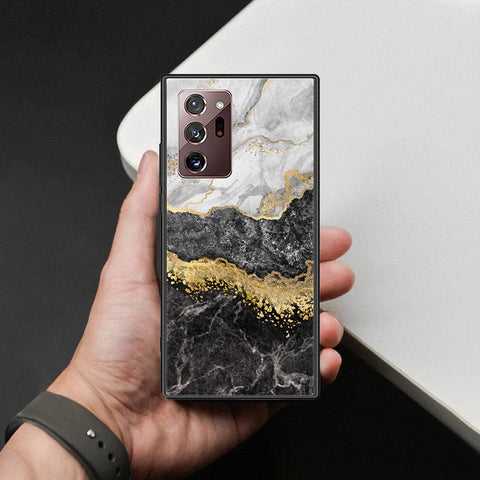 Samsung Galaxy Note 20 Ultra Cover - Colorful Marble Series - HQ Ultra Shine Premium Infinity Glass Soft Silicon Borders Case