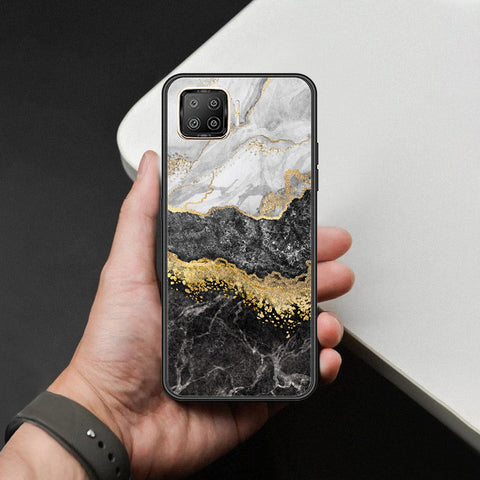 Oppo F17 Pro Cover - Colorful Marble Series - HQ Ultra Shine Premium Infinity Glass Soft Silicon Borders Case