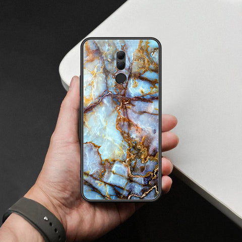 Huawei Mate 20 Lite Cover - Colorful Marble Series - HQ Ultra Shine Premium Infinity Glass Soft Silicon Borders Case