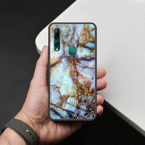 Huawei Y9 Prime 2019 Cover - Colorful Marble Series - HQ Ultra Shine Premium Infinity Glass Soft Silicon Borders Case