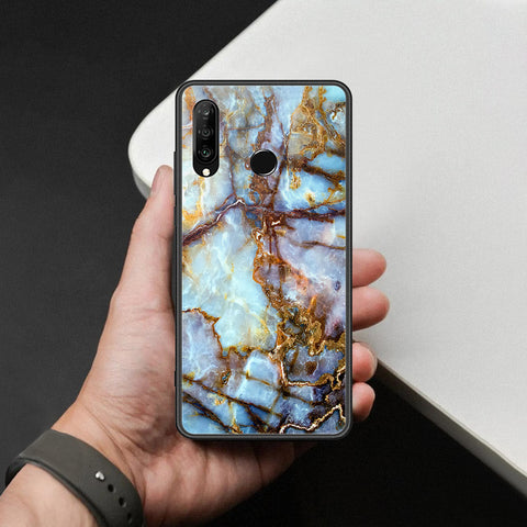 Huawei P30 lite Cover - Colorful Marble Series - HQ Ultra Shine Premium Infinity Glass Soft Silicon Borders Case