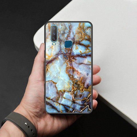 Vivo Y17 Cover - Colorful Marble Series - HQ Ultra Shine Premium Infinity Glass Soft Silicon Borders Case