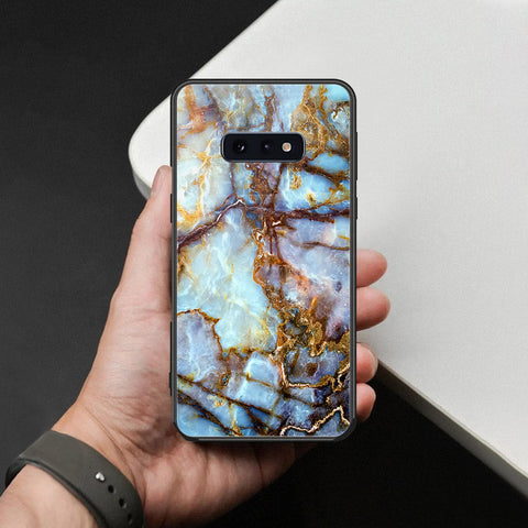 Samsung Galaxy S10e Cover - Colorful Marble Series - HQ Ultra Shine Premium Infinity Glass Soft Silicon Borders Case