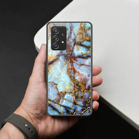 Samsung Galaxy A52s Cover - Colorful Marble Series - HQ Ultra Shine Premium Infinity Glass Soft Silicon Borders Case