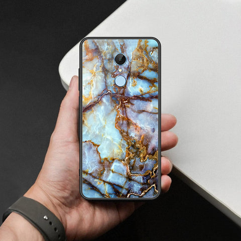 Xiaomi Redmi 5 Cover - Colorful Marble Series - HQ Ultra Shine Premium Infinity Glass Soft Silicon Borders Case