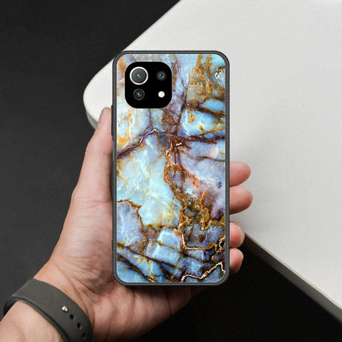 Xiaomi Mi 11 Lite Cover - Colorful Marble Series - HQ Ultra Shine Premium Infinity Glass Soft Silicon Borders Case