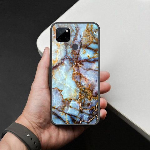 Realme C25Y Cover - Colorful Marble Series - HQ Ultra Shine Premium Infinity Glass Soft Silicon Borders Case