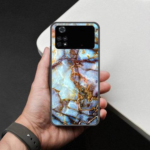 Xiaomi Poco M4 Pro Cover - Colorful Marble Series - HQ Ultra Shine Premium Infinity Glass Soft Silicon Borders Case