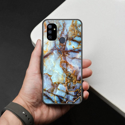 OnePlus Nord N100 Cover - Colorful Marble Series - HQ Ultra Shine Premium Infinity Glass Soft Silicon Borders Case