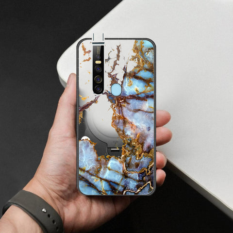 Tecno Camon 15 Pro Cover - Colorful Marble Series - HQ Ultra Shine Premium Infinity Glass Soft Silicon Borders Case