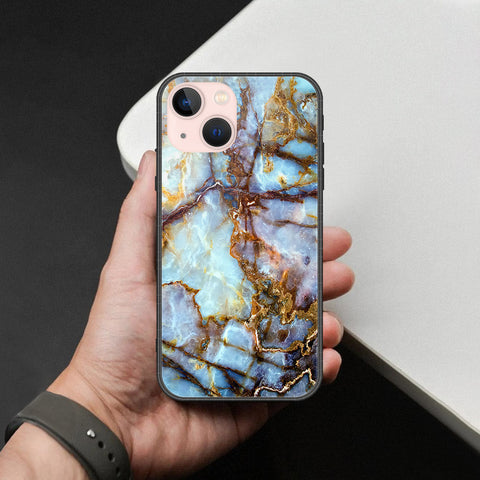 iPhone 14 Plus Cover - Colorful Marble Series - HQ Ultra Shine Premium Infinity Glass Soft Silicon Borders Case