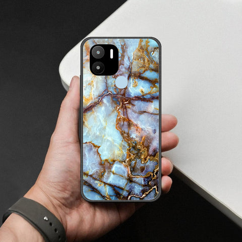 Xiaomi Redmi A1 Plus Cover - Colorful Marble Series - HQ Ultra Shine Premium Infinity Glass Soft Silicon Borders Case